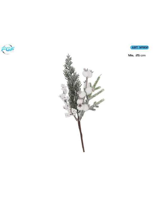 PICK C/BACCHE BIANCHE+DECORAZIONI 26cm