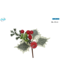 PICK C/BACCHE ROSSE+DECORAZIONI 24cm