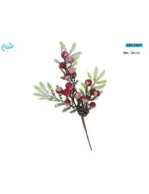PICK C/BACCHE ROSSE+DECORAZIONI 34cm