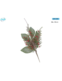 PICK C/BACCHE ROSSE+DECORAZIONI 30cm