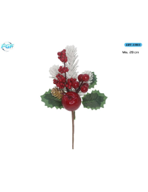 PICK C/BACCHE ROSSE+DECORAZIONI 28cm
