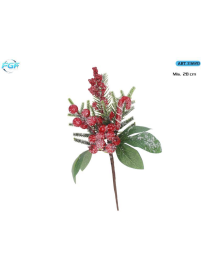 PICK C/BACCHE ROSSE+DECORAZIONI 28cm