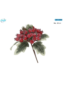 PICK C/BACCHE ROSSE+DECORAZIONI 32cm