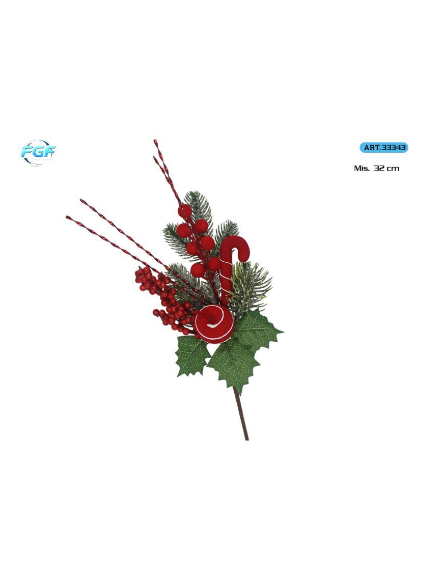 PICK C/BACCHE VELL.+DEC. 32cm 33343