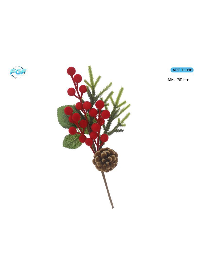 PICK C/BACCHE VELL.+DEC. 30cm 33398