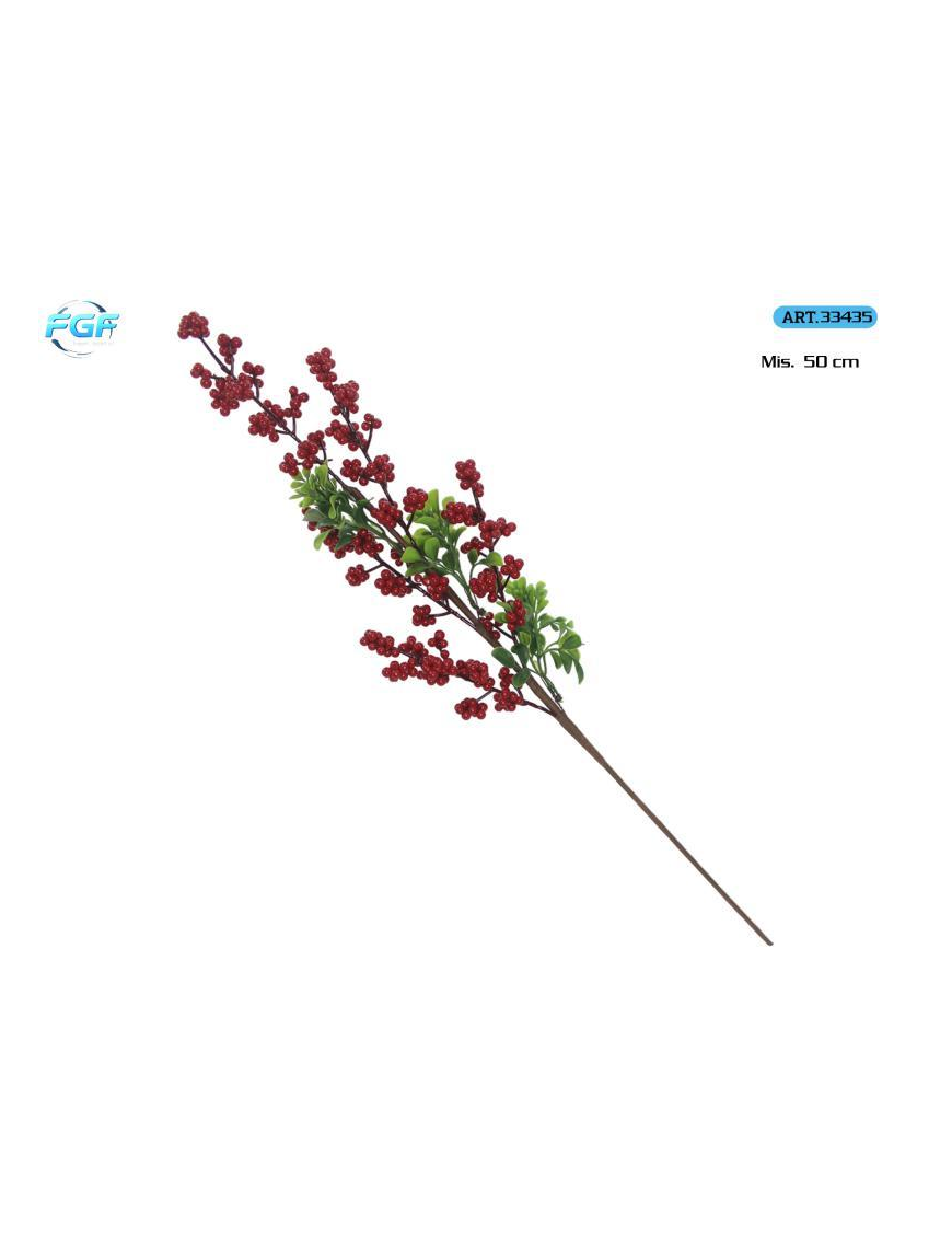 PICK C/BACCHE ROSSE+DECORAZIONI 50cm