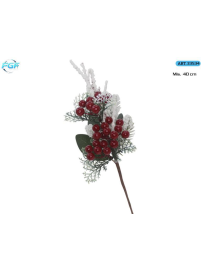 PICK C/BACCHE ROSSE+DECORAZIONI 40cm