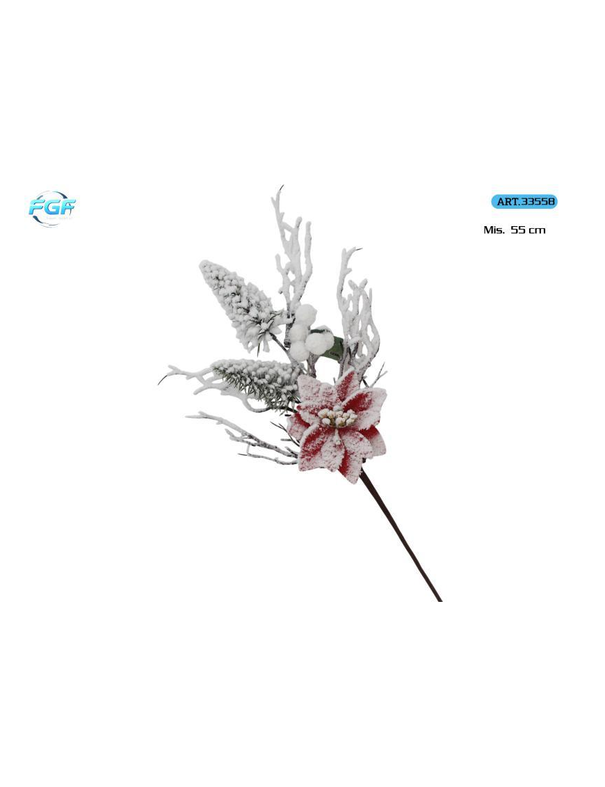 PICK C/BACCHE E DECORAZIONI INNEV 55cm