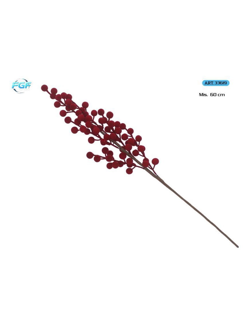 L.BACCHE RED PICK 60cm VELL. 33619