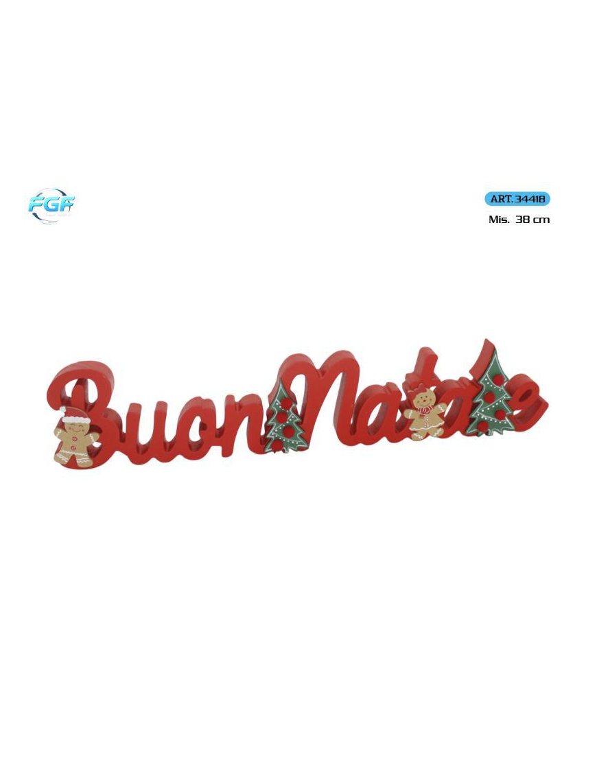 DEC.LEGNO SCRITTA DECORATIVA 38cm 34418