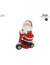 L.TERRAC.XMAS BABBO C/MONOPATT 21cm C/LE