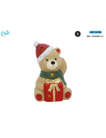 L.TERRAC.XMAS ORSETTO DEC. 18cm C/LED