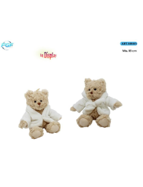 ORSO PELUCHE C/ACCAPPATOIO 18cm