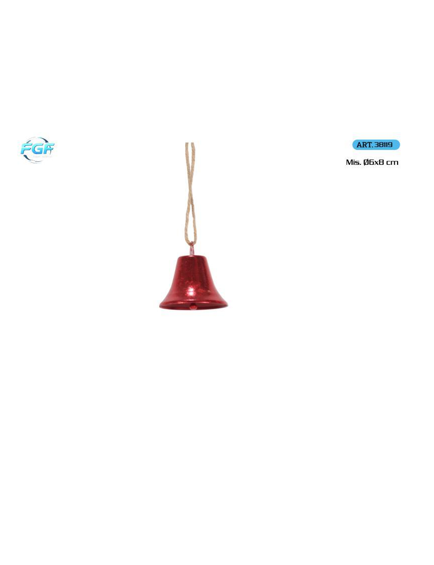 L.LATTA APP. ROSSO CAMPANA DEC.  8cm