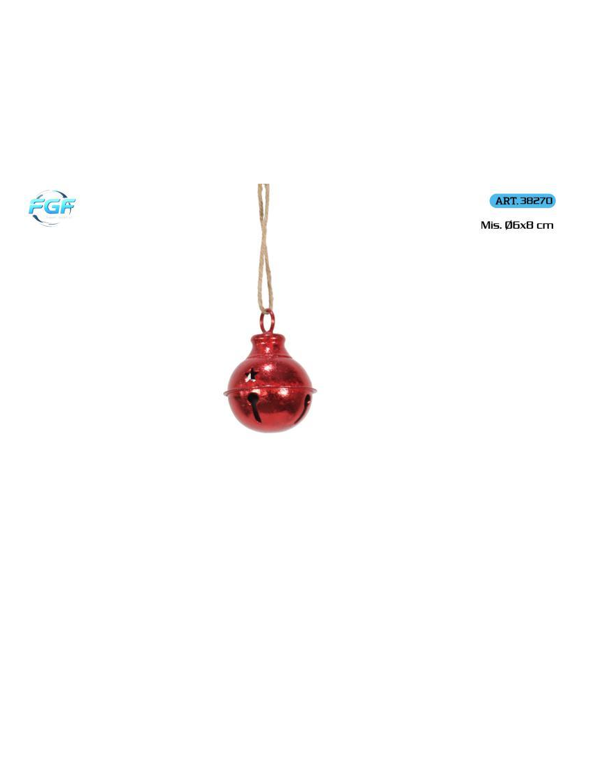L.LATTA APP. ROSSO CAMPANA MET.  8cm