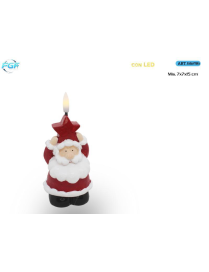 CANDELA PL. LUM. BABBO NAT. 15cm 66296