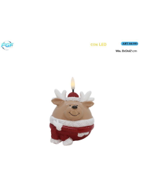 CANDELA PL. LUM. RENNA 12cm 66395