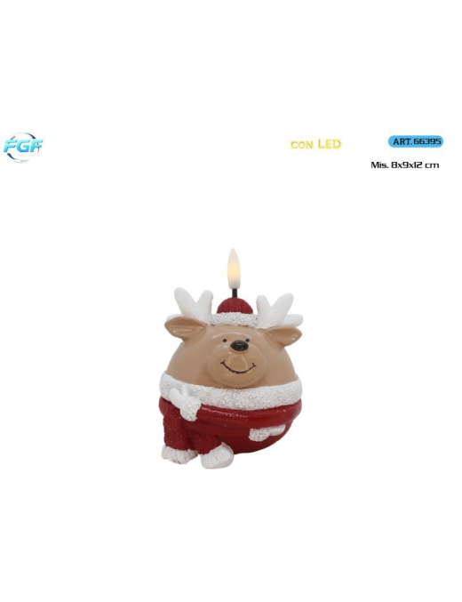 CANDELA PL. LUM. RENNA 12cm 66395