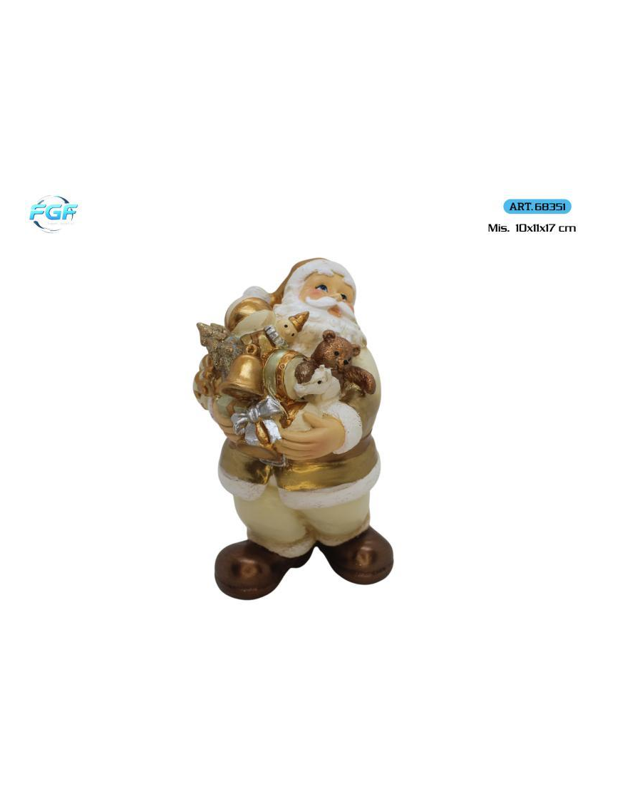 L.POLIRESINE ORO BABBO 17cm 68351
