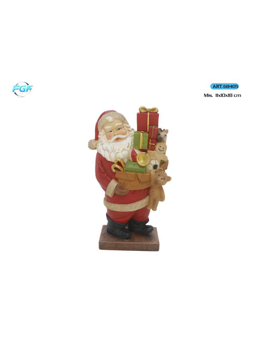 L.POLIRESINE ROSSO BABBO 18cm 68405