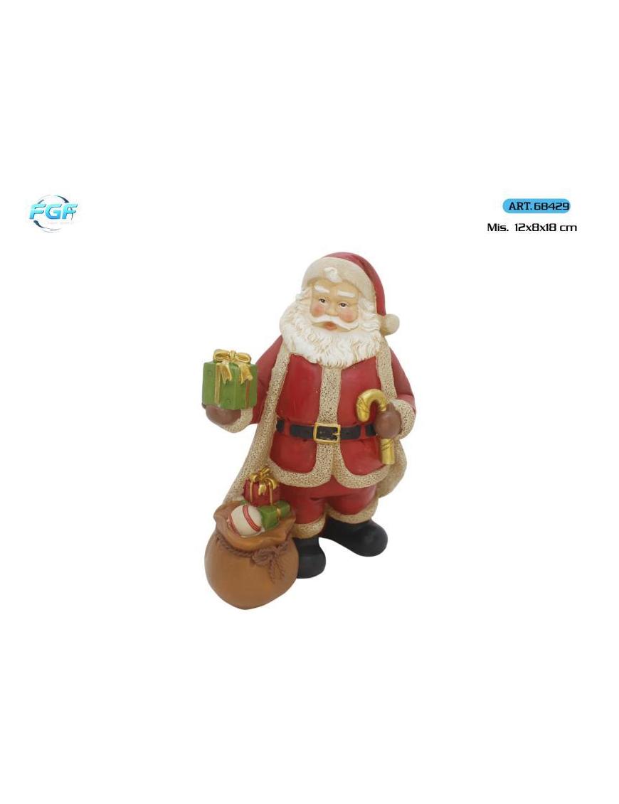 L.POLIRESINE ROSSO BABBO 18cm 68429