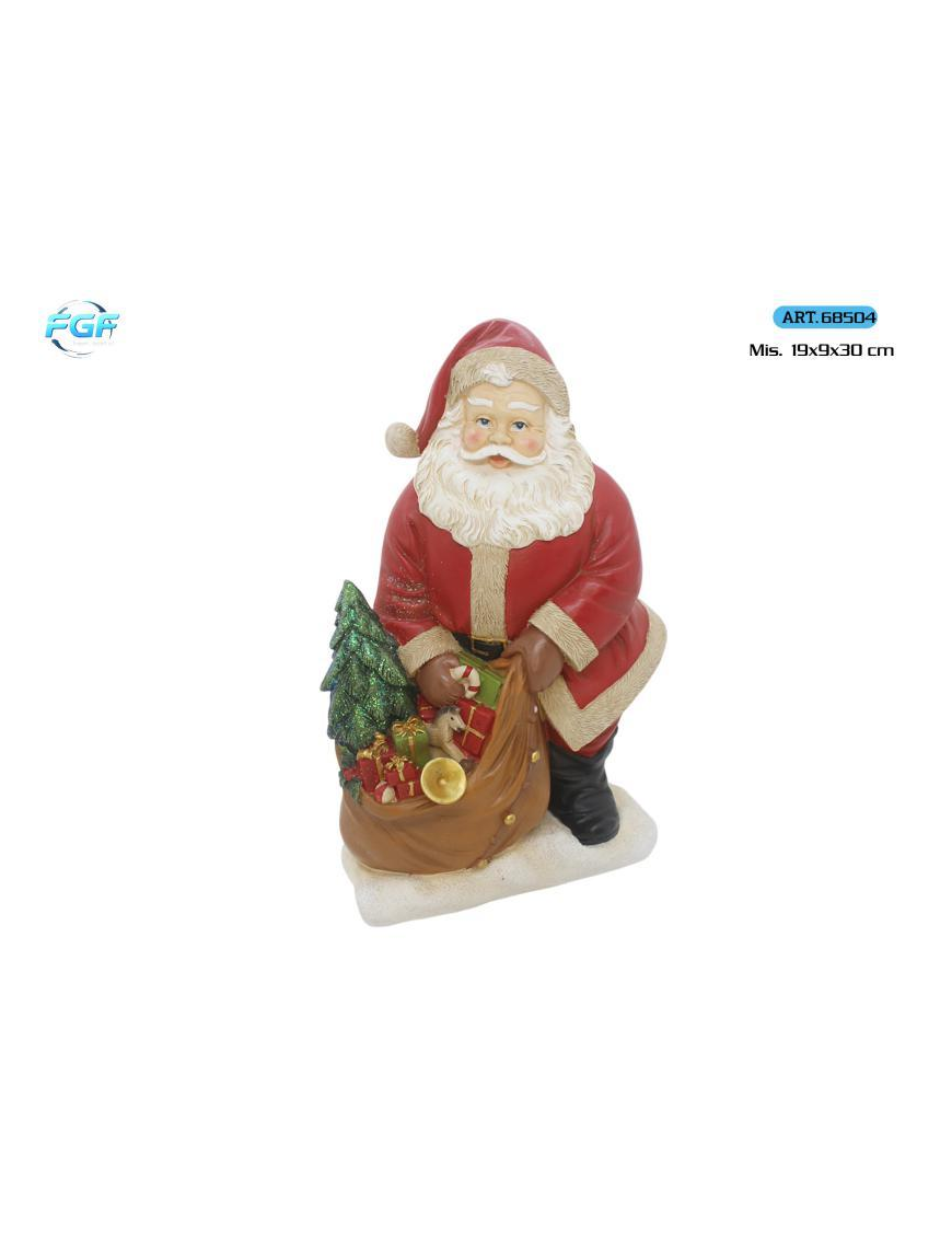L.POLIRESINE ROSSO BABBO 30cm 68504