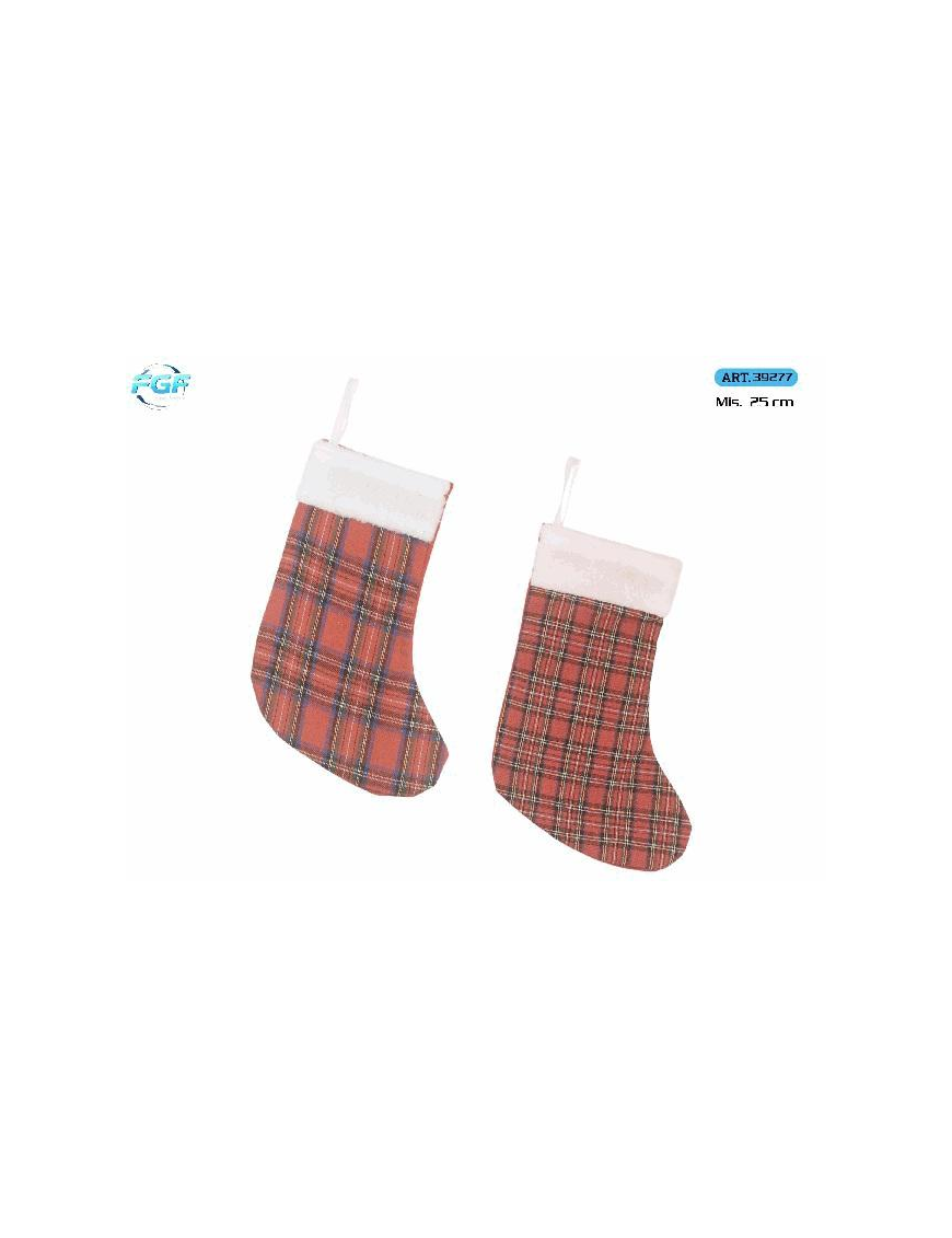 CALZA TESSUTO 25cm SCOZZESE 39277