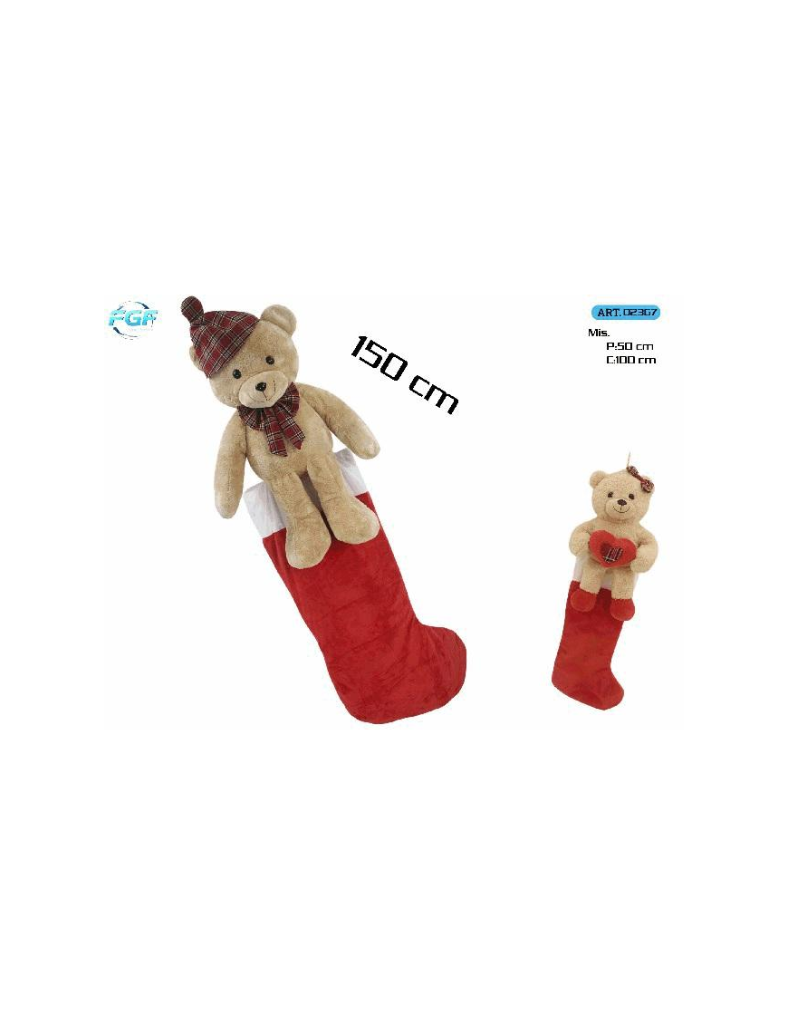CALZA GIGANTE C/PELUCHE 150cm 02367