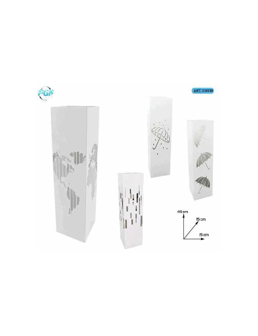 PORTAOMBRELLI METALLO 15x46cm BIANCO