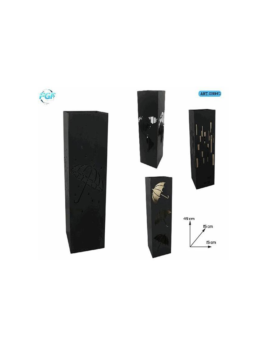 PORTAOMBRELLI METALLO 15x46cm NERO