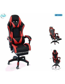 POLTRONA GAMING ECOPELLE ROSSA