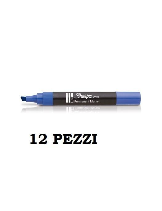 W10 BLUE MARKER PUNTA SCAL. 12 PCS.