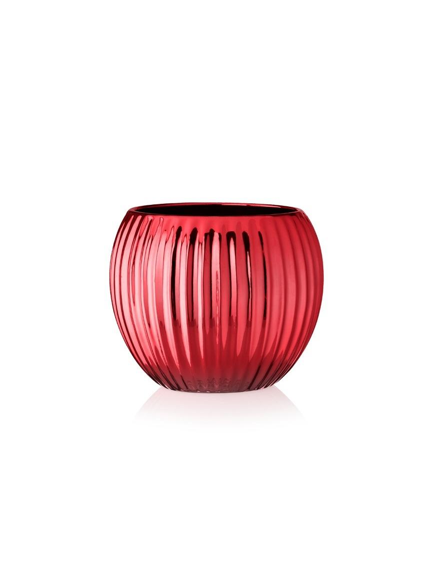 VASO NAIROBI SFERA RED d.16 h.13,5 CR267