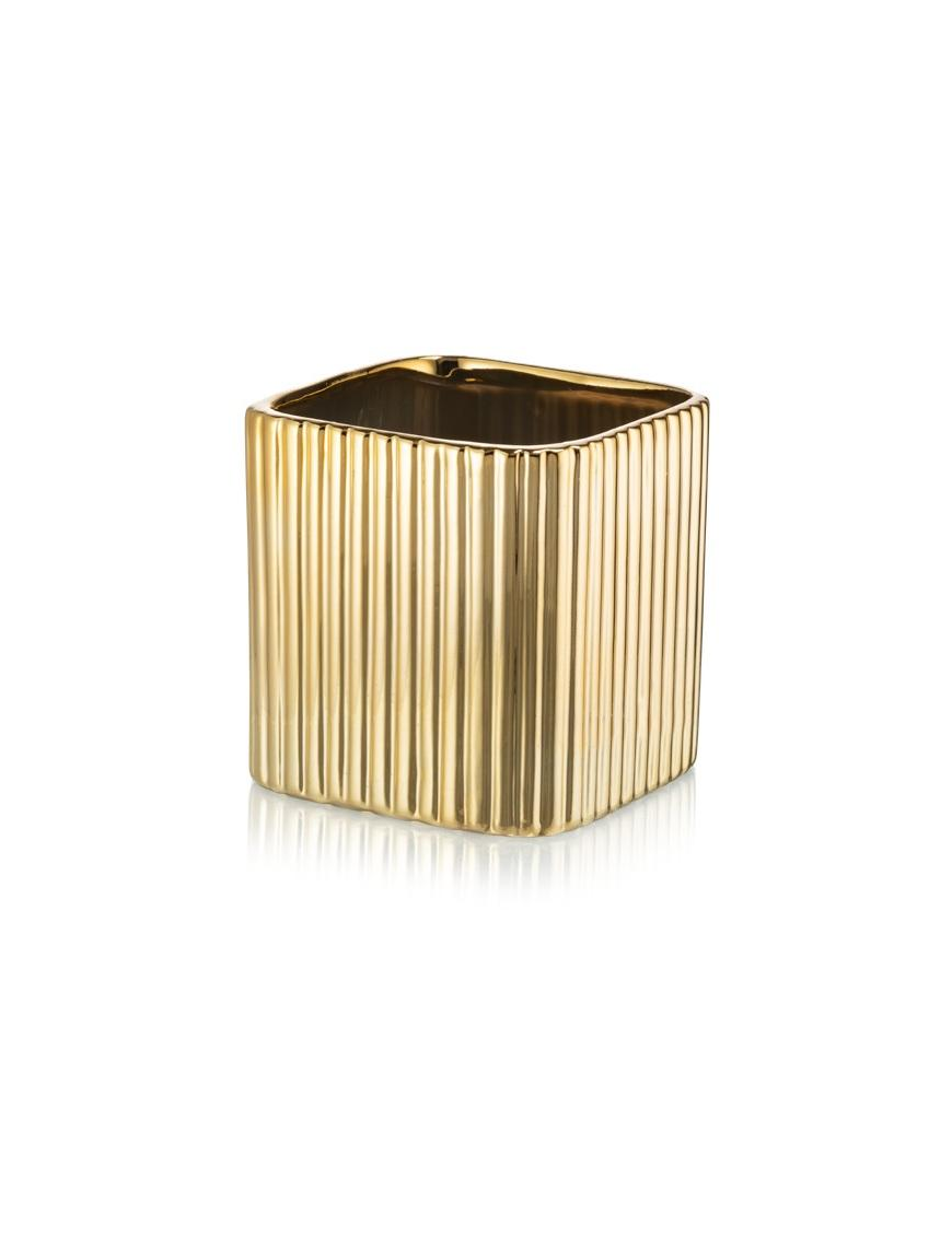 VASO NAIROBI CUBE GOLD 13,5cm CR274/13GG