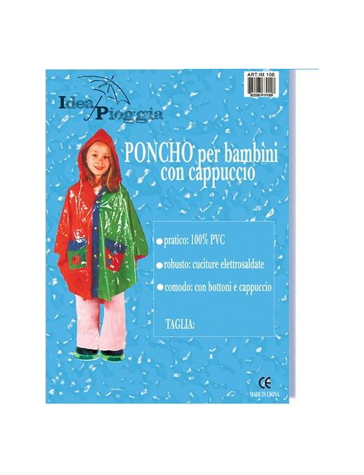 CHILDREN'S PONCHO WITH HOOD IM106