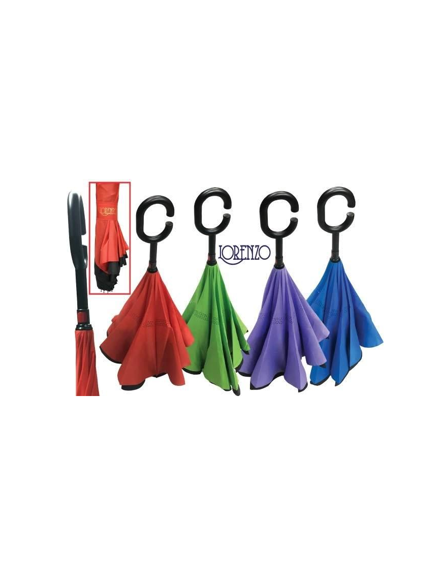 OMBRELLO AUTOMATICO AUTOREVERSE TINTA UNITA