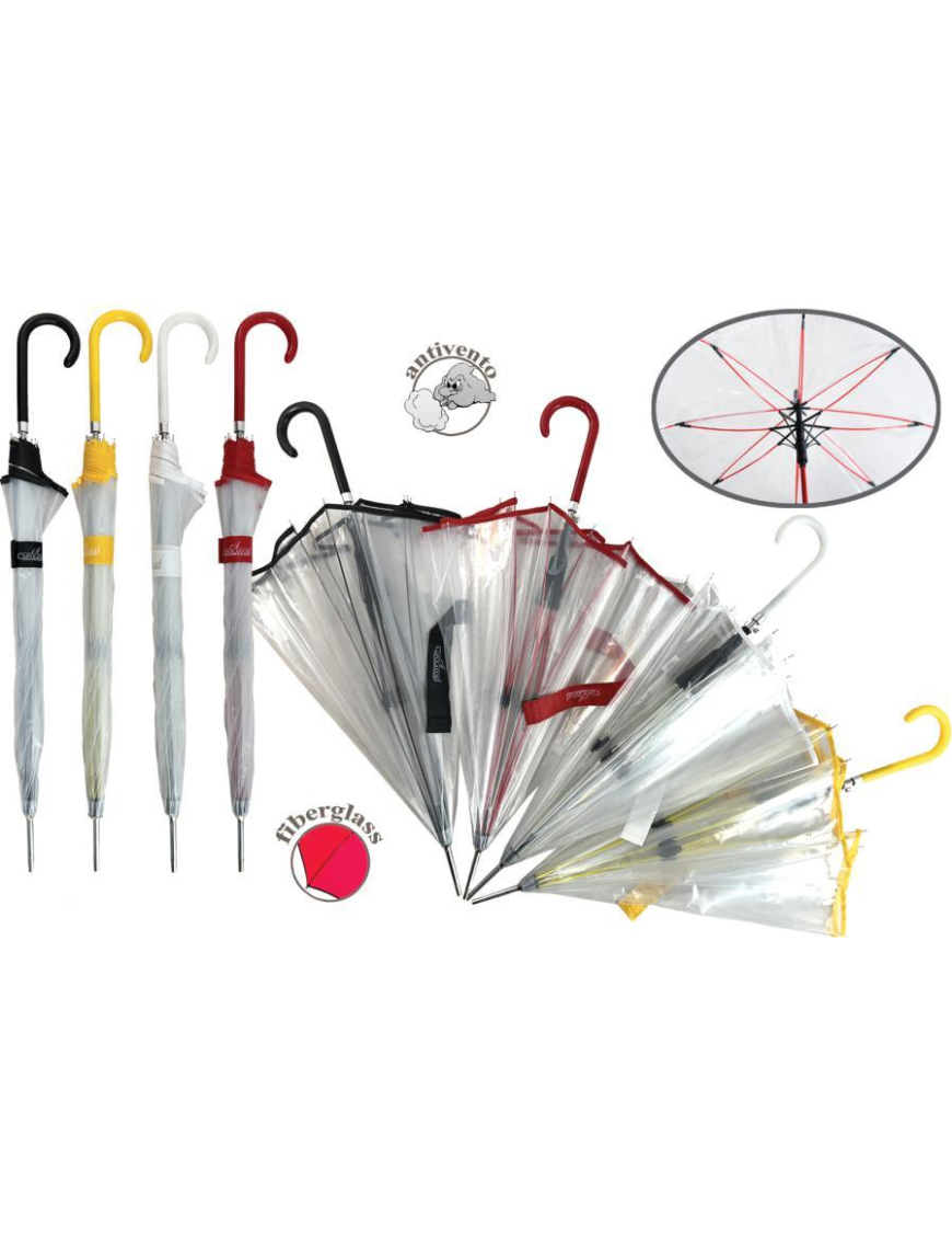 TRANSPARENT UNISEX UMBRELLA