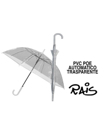 UNISEX TRANSPARENT PVC AUTOMATIC UMBRELLA