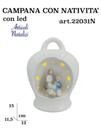 NATIVITA' C/CAMPANA 15cm 22031N $$