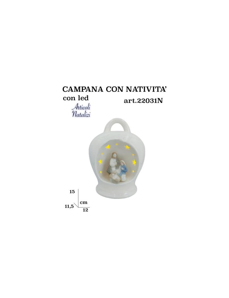 NATIVITA' C/CAMPANA 15cm 22031N $$