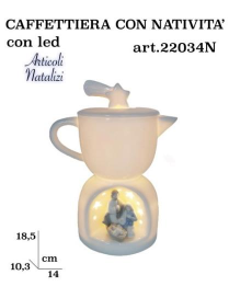 NATIVITA' C/CAFFETTIERA 18,5cm 22034N $$
