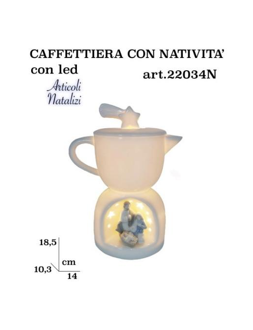 NATIVITA' C/CAFFETTIERA 18,5cm 22034N $$