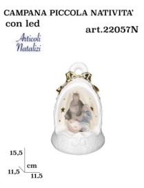 NATIVITA' IN CAMPANA 15,5cm 22057N $$