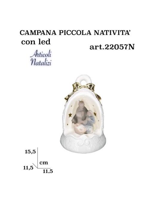 NATIVITA' IN CAMPANA 15,5cm 22057N $$