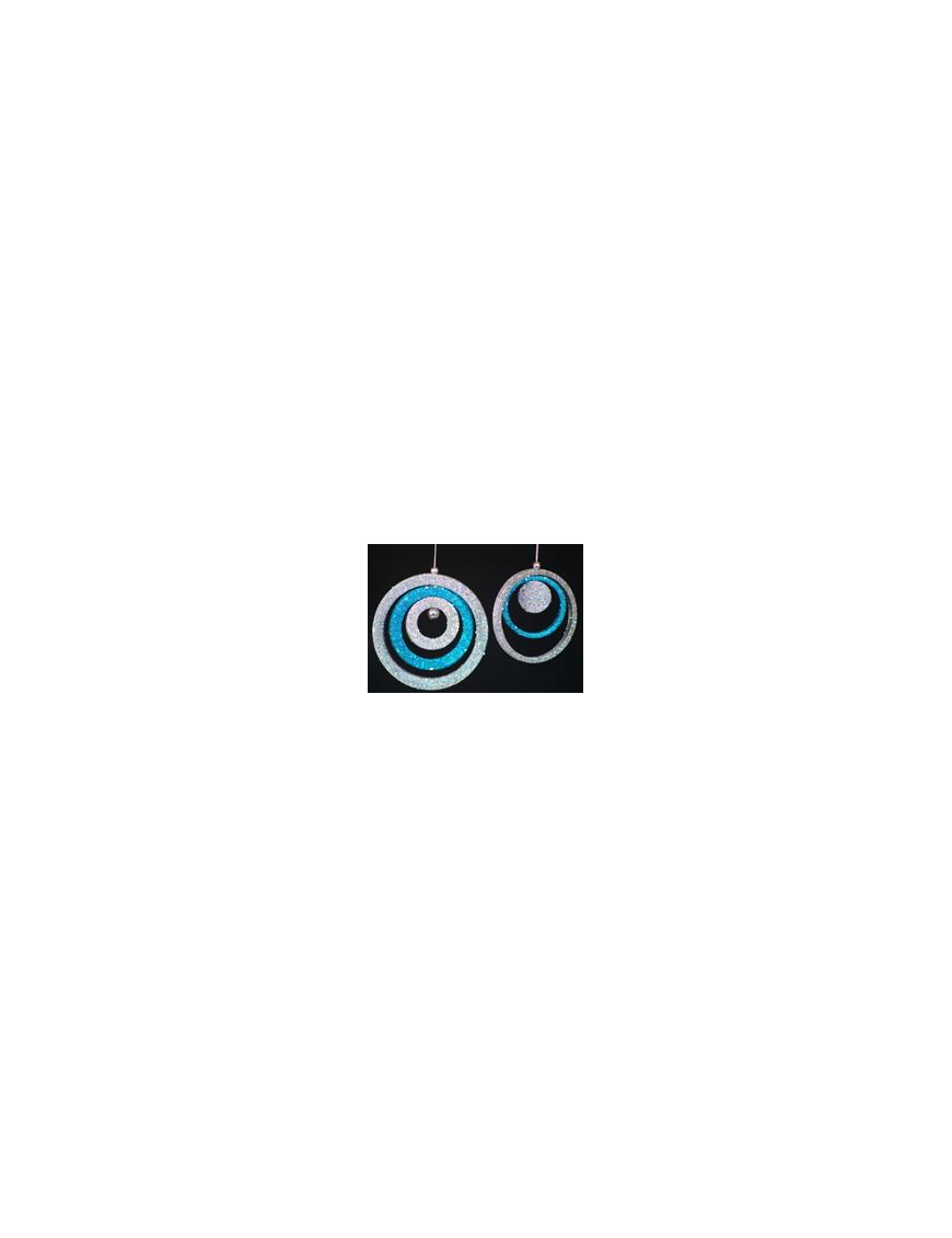 BLU/ARGENTO ADDOBBO CIRCOLARE 2/ASS. $$