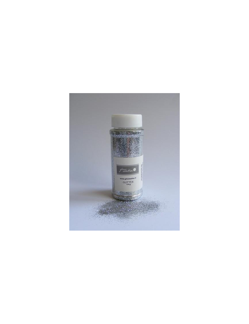 GLITTER 1/64 ARGENTO 100gr