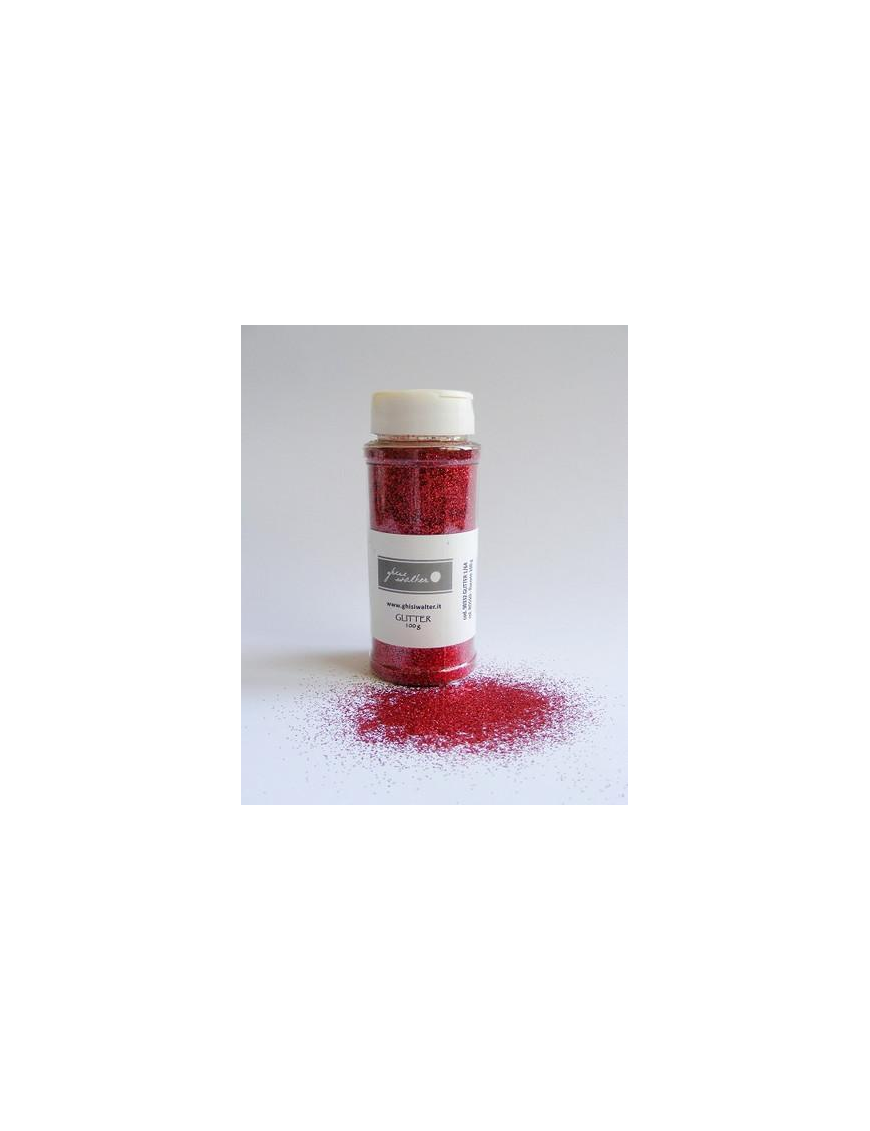 GLITTER 1/64 RED 100gr
