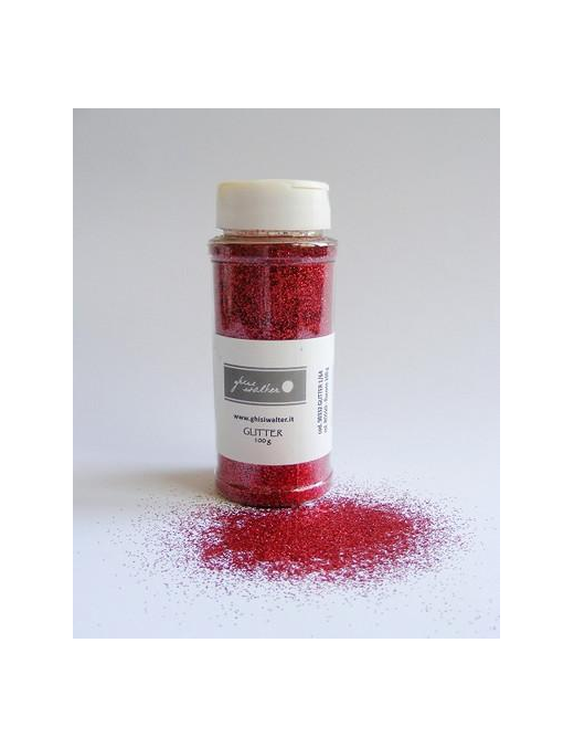 GLITTER 1/64 ROSSO 100gr