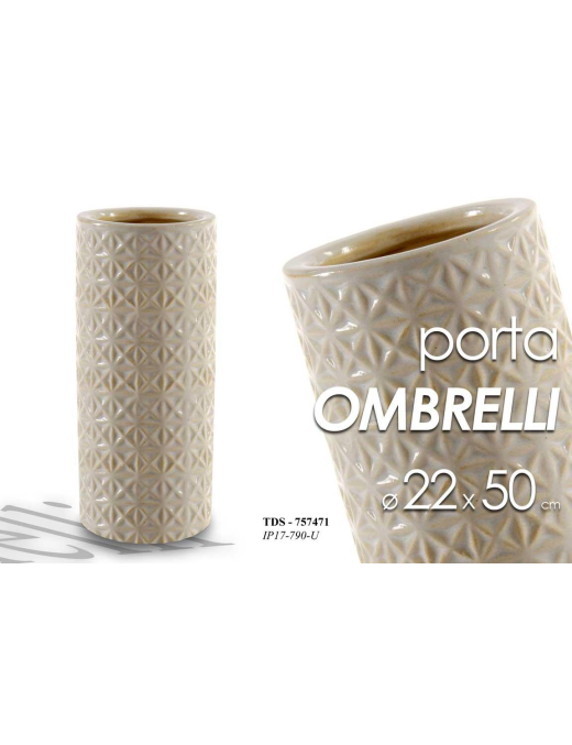 UMBRELLA STAND CERAM.TDS. BEIGE 50cm