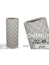 GRAY CERAMIC UMBRELLA STAND 22x49cm